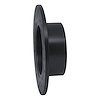 E-Line Drilled & Slotted Black Brake Rotor, 1992-2005 Audi/Porsche/Volkswagen, Position: Rear Right - image 1