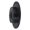 E-Line Drilled & Slotted Black Brake Rotor, 1996-2005 Audi/Porsche/Volkswagen, Position: Rear Right - image 2