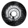 E-Line Drilled & Slotted Black Brake Rotor, 1998-2018 Audi/Porsche/Volkswagen, Position: Front Right - image 3
