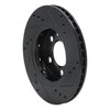 E-Line Drilled & Slotted Black Brake Rotor, 2000-2006 Audi/Porsche/Volkswagen, Position: Rear Left - image 4