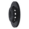 E-Line Drilled & Slotted Black Brake Rotor, 1999-2005 Audi/Porsche/Volkswagen, Position: Rear Right - image 1