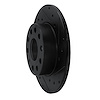 E-Line Drilled & Slotted Black Brake Rotor, 2005-2013 Audi/Porsche/Volkswagen, Position: Rear Right - image 1