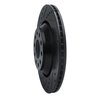 E-Line Drilled & Slotted Black Brake Rotor, Fits Select Audi/Porsche/Volkswagen, Position: Rear Left - image 4