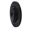 E-Line Drilled & Slotted Black Brake Rotor, Fits Select Audi/Porsche/Volkswagen, Position: Rear Right - image 4