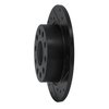 E-Line Drilled & Slotted Black Brake Rotor, 2010-2019 Audi/Porsche/Volkswagen, Position: Rear Right - image 4