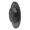 E-Line Drilled & Slotted Black Brake Rotor, 2005-2018 Audi/Porsche/Volkswagen, Position: Rear Right - image 4