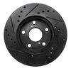 E-Line Drilled & Slotted Black Brake Rotor, 1992-1998 Lexus/Toyota/Scion, Position: Front Right - image 4