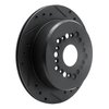 E-Line Drilled & Slotted Black Brake Rotor, 1992-1998 Lexus/Toyota/Scion, Position: Rear Right - image 2