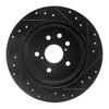 E-Line Drilled & Slotted Black Brake Rotor, 2006-2015 Lexus/Toyota/Scion, Position: Rear Left - image 4
