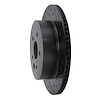E-Line Drilled & Slotted Black Brake Rotor, 2006-2015 Lexus/Toyota/Scion, Position: Rear Right - image 1
