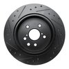 E-Line Drilled & Slotted Black Brake Rotor, 2006-2015 Lexus/Toyota/Scion, Position: Rear Right - image 4