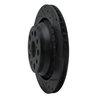E-Line Drilled & Slotted Black Brake Rotor, 2007-2017 Lexus/Toyota/Scion, Position: Rear Right - image 2