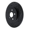 E-Line Drilled & Slotted Black Brake Rotor, 2011-2017 Lexus/Toyota/Scion, Position: Rear Right - image 2