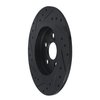 E-Line Drilled & Slotted Black Brake Rotor, 2011-2017 Lexus/Toyota/Scion, Position: Rear Right - image 4
