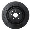E-Line Drilled & Slotted Black Brake Rotor, Fits Select Lexus/Toyota/Scion, Position: Rear Left - image 2