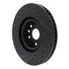 E-Line Drilled & Slotted Black Brake Rotor, Fits Select Lexus/Toyota/Scion, Position: Right Front - image 4
