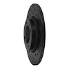 E-Line Drilled & Slotted Black Brake Rotor, 1975-1979 Lexus/Toyota/Scion, Position: Front Right - image 1
