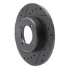 E-Line Drilled & Slotted Black Brake Rotor, 1972-1982 Lexus/Toyota/Scion, Position: Front Left - image 4