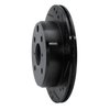E-Line Drilled & Slotted Black Brake Rotor, 1982-1985 Lexus/Toyota/Scion, Position: Rear Right - image 2