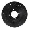 E-Line Drilled & Slotted Black Brake Rotor, 1984-1987 Lexus/Toyota/Scion, Position: Front Right - image 4