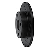 E-Line Drilled & Slotted Black Brake Rotor, 1984-1988 Fits Multiple Makes/Models, Position: Front Right - image 1