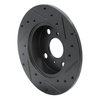 E-Line Drilled & Slotted Black Brake Rotor, 1985-1986 Lexus/Toyota/Scion, Position: Rear Left - image 3