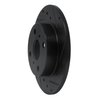 E-Line Drilled & Slotted Black Brake Rotor, 1985-1986 Lexus/Toyota/Scion, Position: Rear Right - image 4
