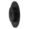 E-Line Drilled & Slotted Black Brake Rotor, 1987-1992 Fits Multiple Makes/Models, Position: Rear Left - image 2