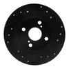 E-Line Drilled & Slotted Black Brake Rotor, 1987-1992 Fits Multiple Makes/Models, Position: Rear Left - image 4