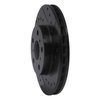 E-Line Drilled & Slotted Black Brake Rotor, 1987-1991 Lexus/Toyota/Scion, Position: Front Right - image 3
