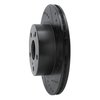 E-Line Drilled & Slotted Black Brake Rotor, 1989-1992 Lexus/Toyota/Scion, Position: Front Right - image 3