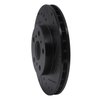 E-Line Drilled & Slotted Black Brake Rotor, 1988-1993 Lexus/Toyota/Scion, Position: Front Right - image 2