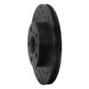 E-Line Drilled & Slotted Black Brake Rotor, 1990-1991 Lexus/Toyota/Scion, Position: Front Right - image 2