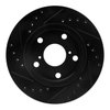 E-Line Drilled & Slotted Black Brake Rotor, 1991-1995 Lexus/Toyota/Scion, Position: Front Right - image 2