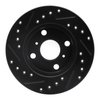 E-Line Drilled & Slotted Black Brake Rotor, 1991-1999 Lexus/Toyota/Scion, Position: Front Right - image 4