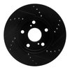E-Line Drilled & Slotted Black Brake Rotor, 1992-2006 Lexus/Toyota/Scion, Position: Front Left - image 4