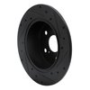 E-Line Drilled & Slotted Black Brake Rotor, 1992-2003 Lexus/Toyota/Scion, Position: Rear Left - image 3