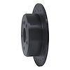 E-Line Drilled & Slotted Black Brake Rotor, 1992-2003 Lexus/Toyota/Scion, Position: Rear Right - image 1