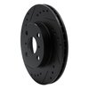 E-Line Drilled & Slotted Black Brake Rotor, 1993-2002 Fits Multiple Makes/Models, Position: Front Left - image 4