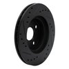 E-Line Drilled & Slotted Black Brake Rotor, 1993-2002 Fits Multiple Makes/Models, Position: Front Right - image 4
