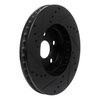 E-Line Drilled & Slotted Black Brake Rotor, 1994-1999 Lexus/Toyota/Scion, Position: Front Right - image 4