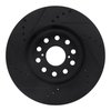E-Line Drilled & Slotted Black Brake Rotor, 1993-1998 Lexus/Toyota/Scion, Position: Front Right - image 2