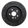 E-Line Drilled & Slotted Black Brake Rotor, 1996-1999 Lexus/Toyota/Scion, Position: Rear Left - image 3