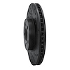 E-Line Drilled & Slotted Black Brake Rotor, 2000-2010 Fits Multiple Makes/Models, Position: Front Right - image 1