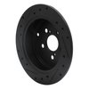 E-Line Drilled & Slotted Black Brake Rotor, 2000-2010 Fits Multiple Makes/Models, Position: Rear Right - image 3
