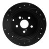 E-Line Drilled & Slotted Black Brake Rotor, 2000-2010 Fits Multiple Makes/Models, Position: Rear Right - image 4