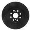 E-Line Drilled & Slotted Black Brake Rotor, 2000-2005 Lexus/Toyota/Scion, Position: Rear Left - image 2