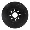 E-Line Drilled & Slotted Black Brake Rotor, 2000-2005 Lexus/Toyota/Scion, Position: Rear Right - image 2