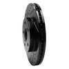 E-Line Drilled & Slotted Black Brake Rotor, 2002-2015 Lexus/Toyota/Scion, Position: Front Left - image 2