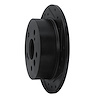 E-Line Drilled & Slotted Black Brake Rotor, 2002-2008 Lexus/Toyota/Scion, Position: Rear Right - image 1